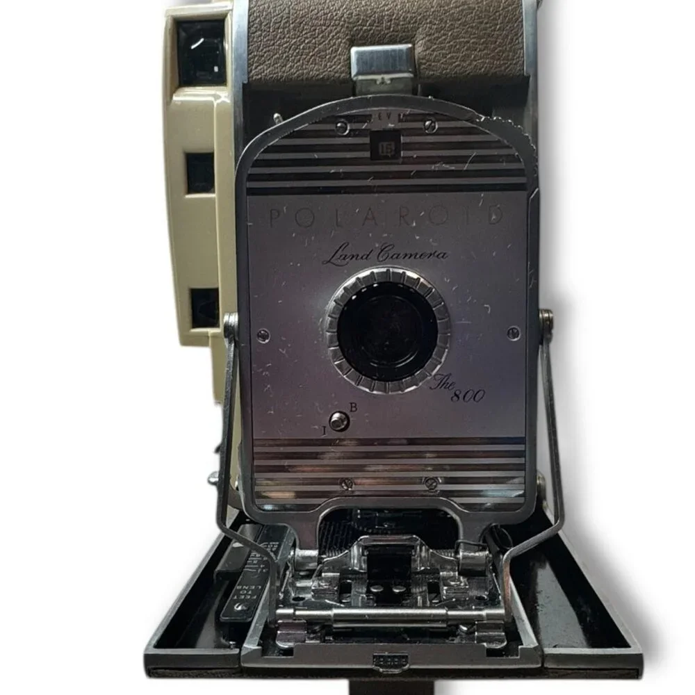 Polaroid Land Camera Model 800 Model 281 Flash Vintage Mid-Century Untested